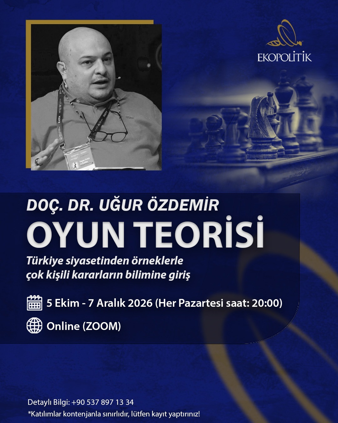Doç. Dr. Uğur Özdemir ile Oyun Teorisi programı